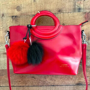 L’ ALPINA Rare Luxury Italian Genuine Leather Satchel/Crossbody Bag